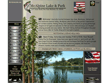 Tablet Screenshot of mcalpinelake.com